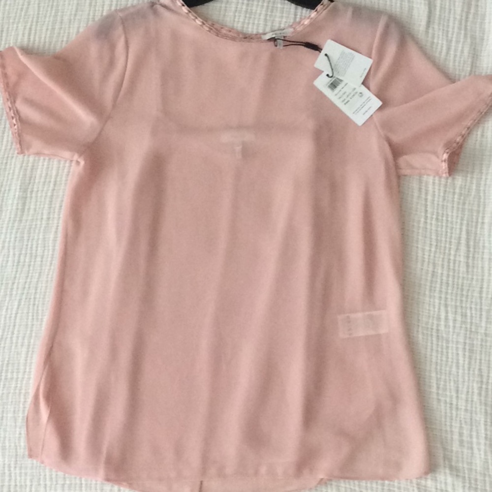 Reiss pale pink blouse size 6 Stella-Lace